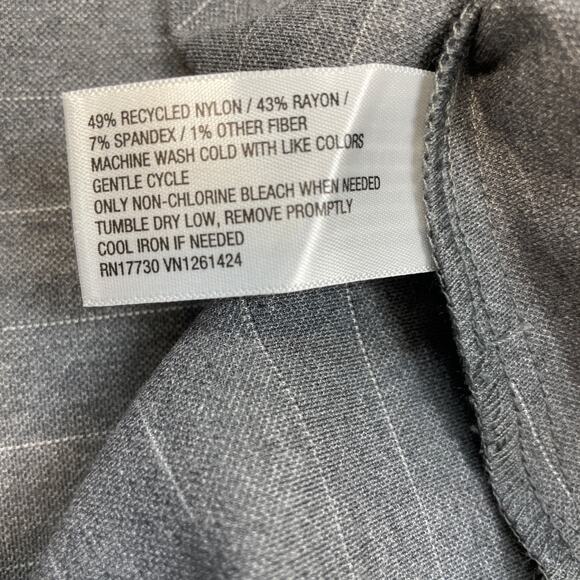 Wild Fable Women's Tube Mini Bodycon Suiting Dress Gray Pinstripe Size XXL - Picture 6 of 6